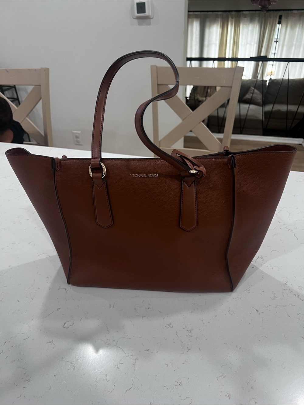 Michael Kors Chestnut Brown Leather Tote